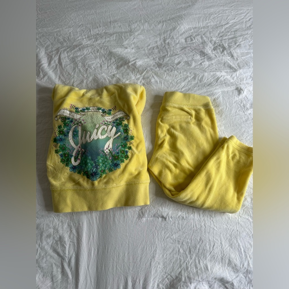 Juicy Couture Yellow 2pc Tracksuit size XS